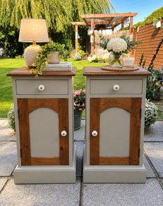 Beautiful pair of upcycled vintage-style lockers