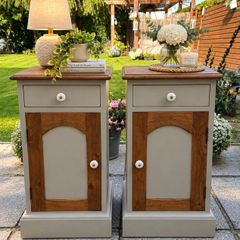 Beautiful pair of upcycled vintage-style lockers