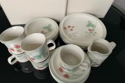 Wedgwood raspberry cane vintage set