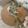 Modern Round Oak Coffee Table Image 2