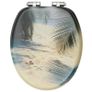 WC Toilet Seats with Soft Close Lid 2 pcs MDF Beach Design Image 8