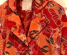 Lightweight Floral Above-the-Knee Statement Jacket