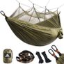 NEW SALE | Travel Bug Net Camping Hammock | 300kg Load Capacity,| 2 x Premium Carabiners,4 x Nylon Slings Included | For Outdoor Indoor Garden Image 3