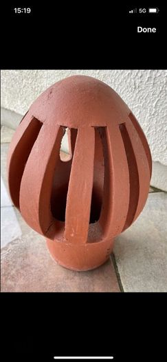 Terracotta chimney cap lid