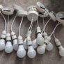 Pendant Set Light Fitting with light bulbs  (lot 12) Image 2