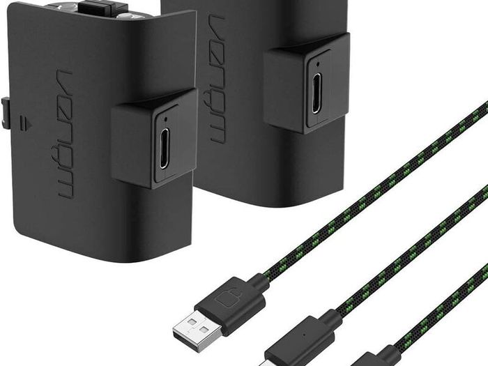 Venom High Capacity 1100mAh Rechargeable Battery Twin Pack - Black (Xbox Series X & S/Xbox One)