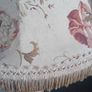 large vintage fringed rose print lampshade Image 7