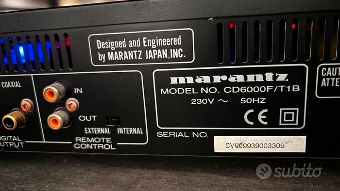 Legendary Marantz Audiophile Grade CD6000 Special Edition CD player