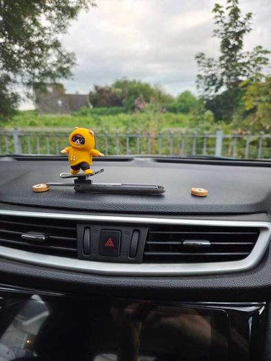 Sliding Panda Skateboard Car Dashboard Ornament