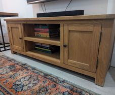 Solid Oak TV unit / TV stand