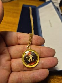 Vintage Saggitarius Zodiac Necklace