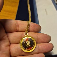 Vintage Saggitarius Zodiac Necklace