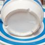 Blue and White Stripe Cup and Saucer Duo Image 2