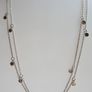 Vintage Sterling Silver 925 Long Dangles Charms Necklace  Length 19" - 4,6g Image 3