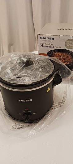 Salter Slow Cooker 3.5 litre with a chalkboard finish