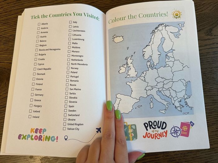 Europe Travel Journal Kids