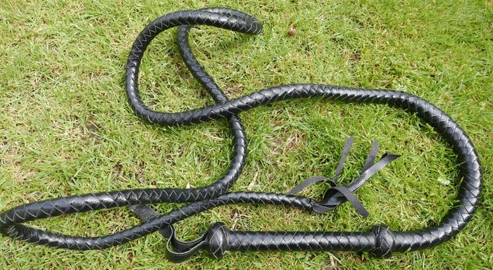 100" Plaits Genuine Top Grain Leather Heavy Duty Bullwhip Professional BULLWHIP Cracking Farm Gift , Fetish Toy