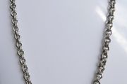 Vintage Sterling Silver 925 Heavy Rolo chain. Length 17" Weight 18,26g. Good quality. C1990s. Hallmark 925