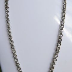 Vintage Sterling Silver 925 Heavy Rolo chain. Length 17" Weight 18,26g. Good quality. C1990s. Hallmark 925