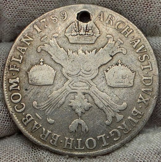 Austrian Netherlands Silver M 1789 1/2 Kronenthaler Joseph II