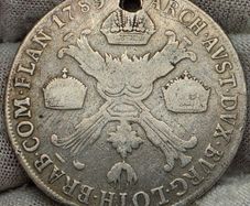 Austrian Netherlands Silver M 1789 1/2 Kronenthaler Joseph II