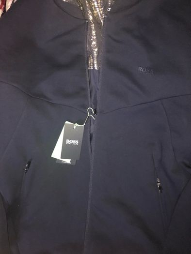 Hugo Boss Reversible jacket fleece waterproof hooded size Medium brand new with tag