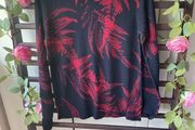 jumper 100% cashmere jumper navy and red size medium Irish design kdk
