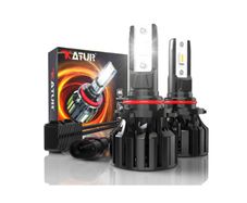KATUR HB3 LED Headlight Bulb, 80W 16000LM 6000K Cool White 400% Brightness