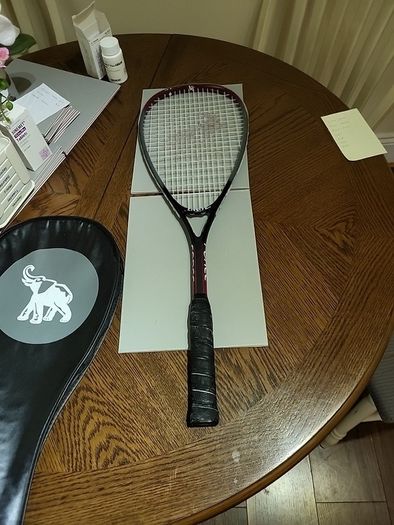 Squash racket and case