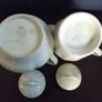 Beautiful Coffee Pot and Matching Hot-Water Pot by Grindley Petalware Utilityware in the "Almond Petal" Colourway Image 9