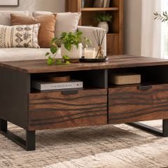 Walnut Coffee Table Engineered Wood