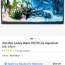 AQUAEL leddy black tropical aquarium 54L 60cm Image 3
