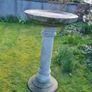 garden bird bath, granite look, heavy Image 3