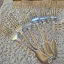 Vintage Plated Pastry Forks Image 4