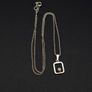 925 Vintage Sterling Silver CZ Necklace Image 9