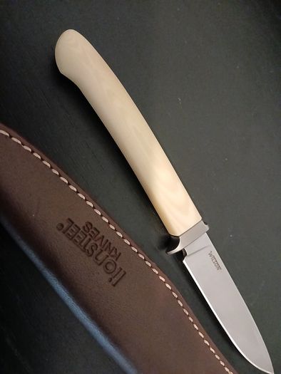 Lionsteel Ago Knife White Micarta
