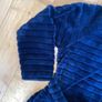 Polarn O Pyret Navy velour bathrobe 116cm or 4-6 years Image 4