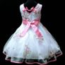 New Pink Wedding Christening Flower Girls Dress Sz 10-11 Y Image 3