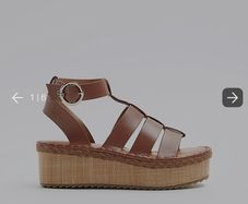 Brown gladiator flatform Sandals