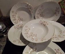 Six Soup/ Pasta China bowls