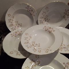 Six Soup/ Pasta China bowls