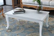 Coffee Table High Gloss White 100x50x42 cm