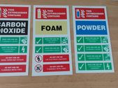 fire extinguisher ID signs