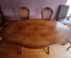 Inlaid Italian Rosewood Dining Room set