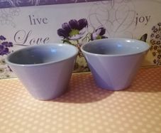 Set of 2 Purple Bowls