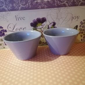 Set of 2 Purple Bowls