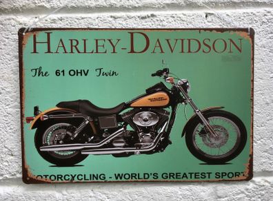 Harley Davidson Tin Advertising Sign