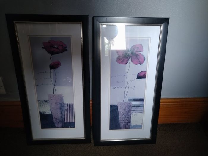 Two photos of flowers