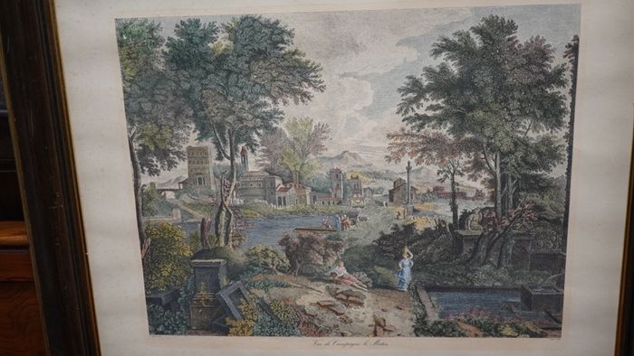 Pair of Larg Engravings after Nicolas Poussin