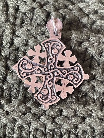 Silver Pendant With Ruby